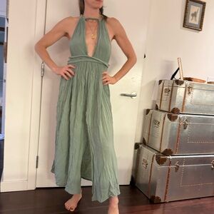 Spiritum Tulum Linen Grecian Dress